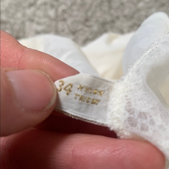 Vintage Rogers White Lace Trim Slip Dress - Picture 12 of 12